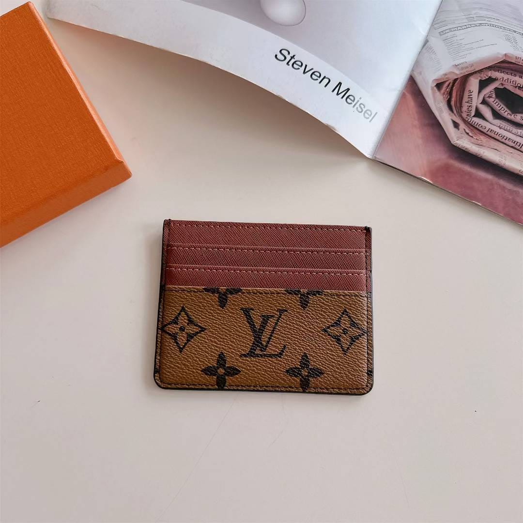 HypedEffects Monogram Slim Card Holder Wallet