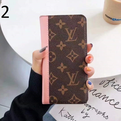 HypedEffects New Leather louis vuitton and gucci Folio Cases for iPhone 15