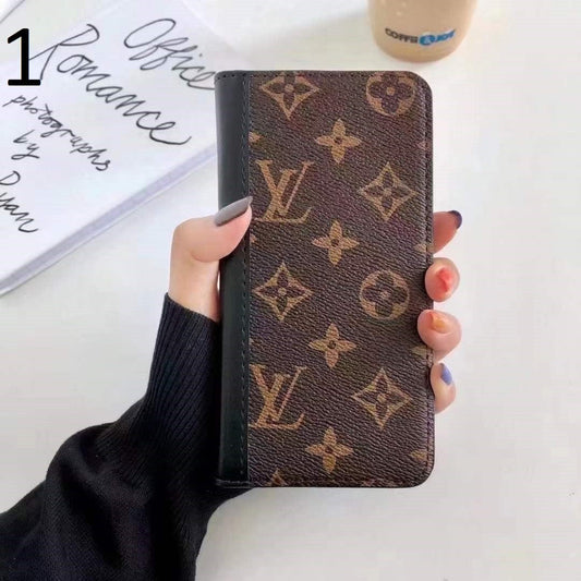 HypedEffects New Leather louis vuitton and gucci Folio Cases for iPhone 15