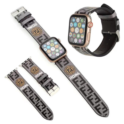HypedEffects Sleek Leather Fendi Watch Band 38/40/41/42/44/45/49 mm