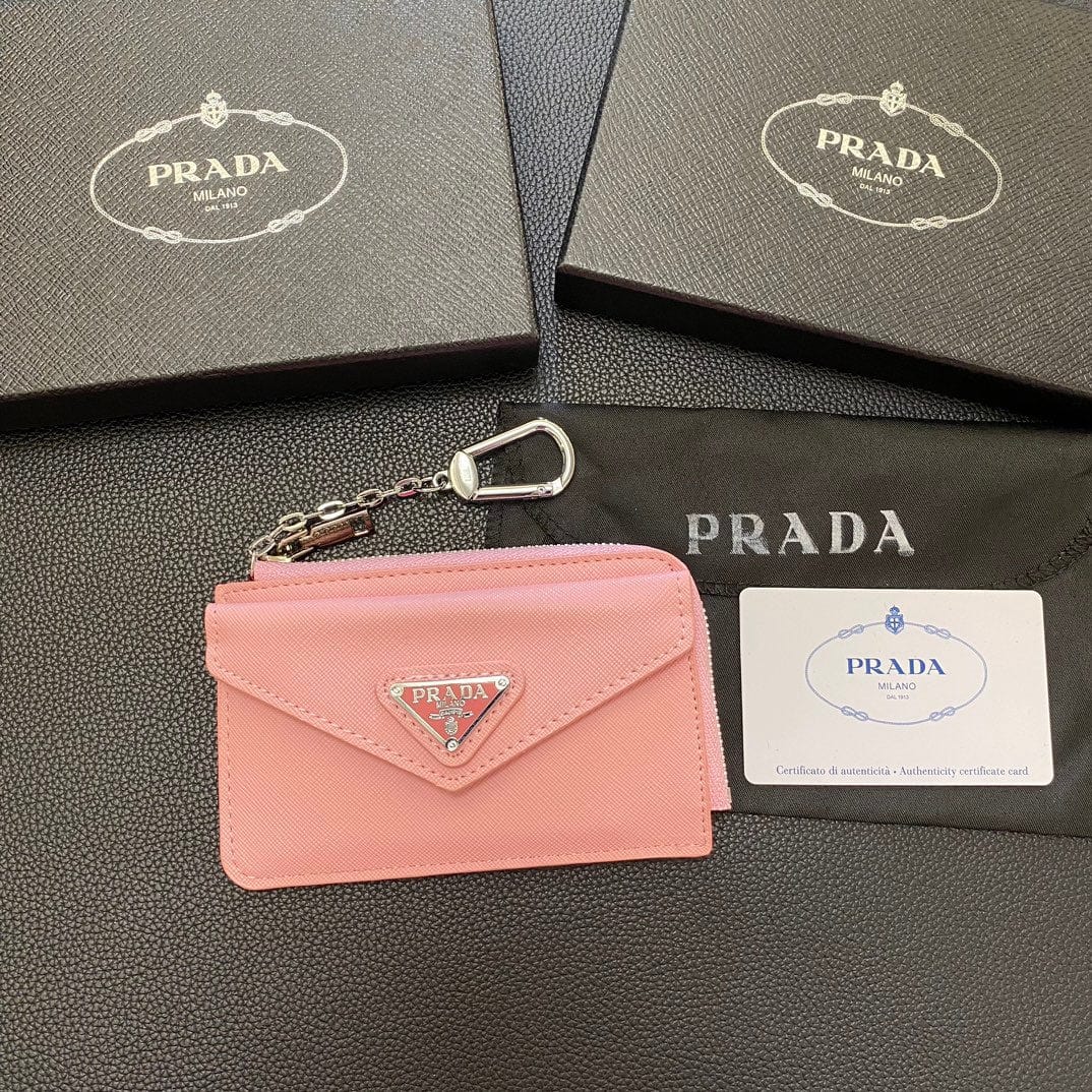 HypedEffects Stylish Prada Card Holder Wallet with keychain Holder