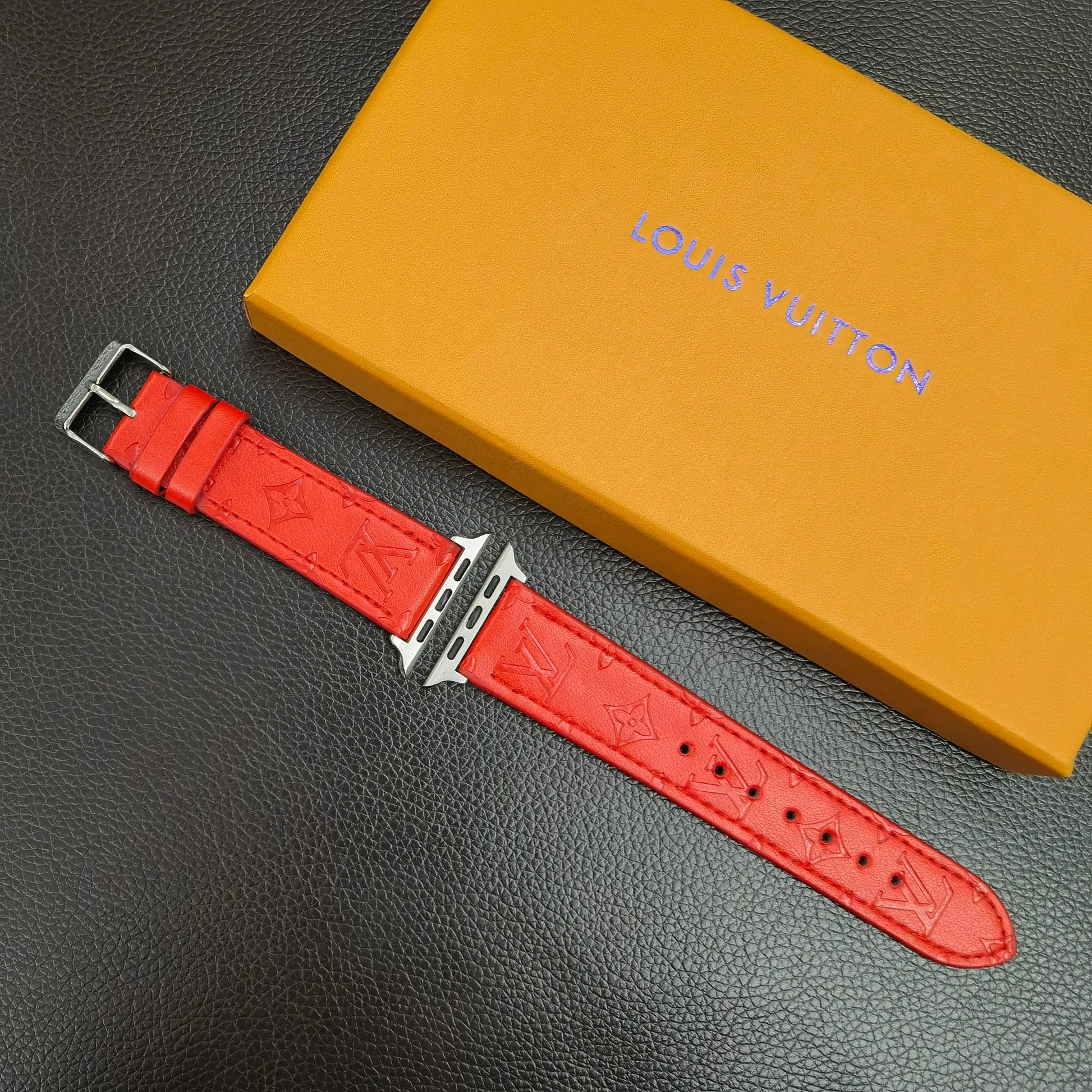 HypedEffects Textured Leather louis vuitton Watch Band 38/40/41/42/44/45/49 mm