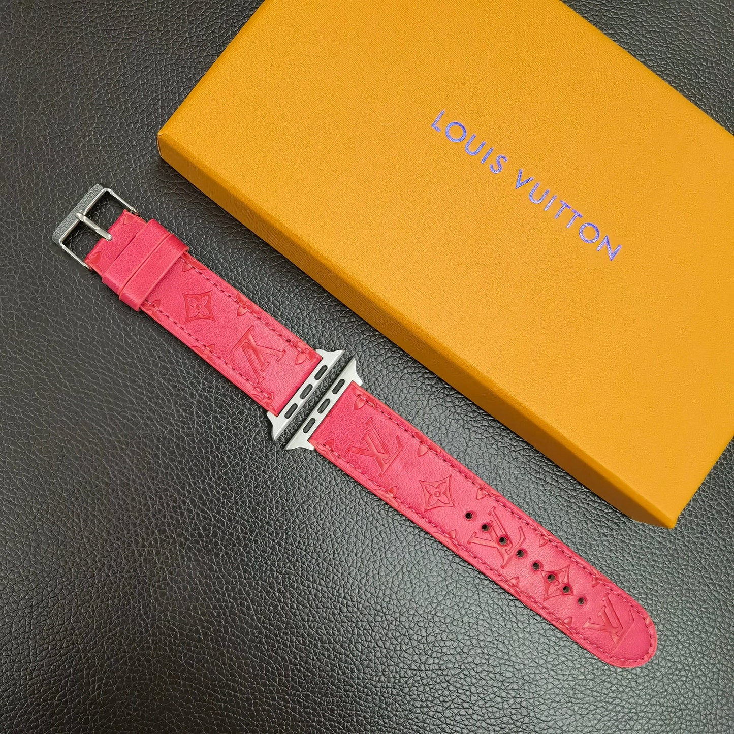 HypedEffects Textured Leather louis vuitton Watch Band 38/40/41/42/44/45/49 mm