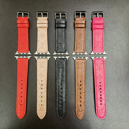 HypedEffects Textured Leather louis vuitton Watch Band 38/40/41/42/44/45/49 mm